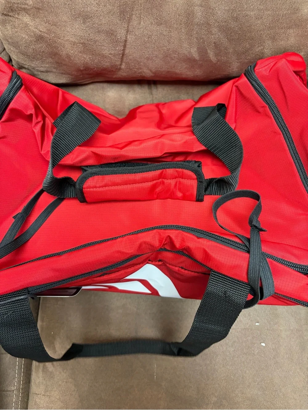 adidas Red and Black Training Duffel Bag